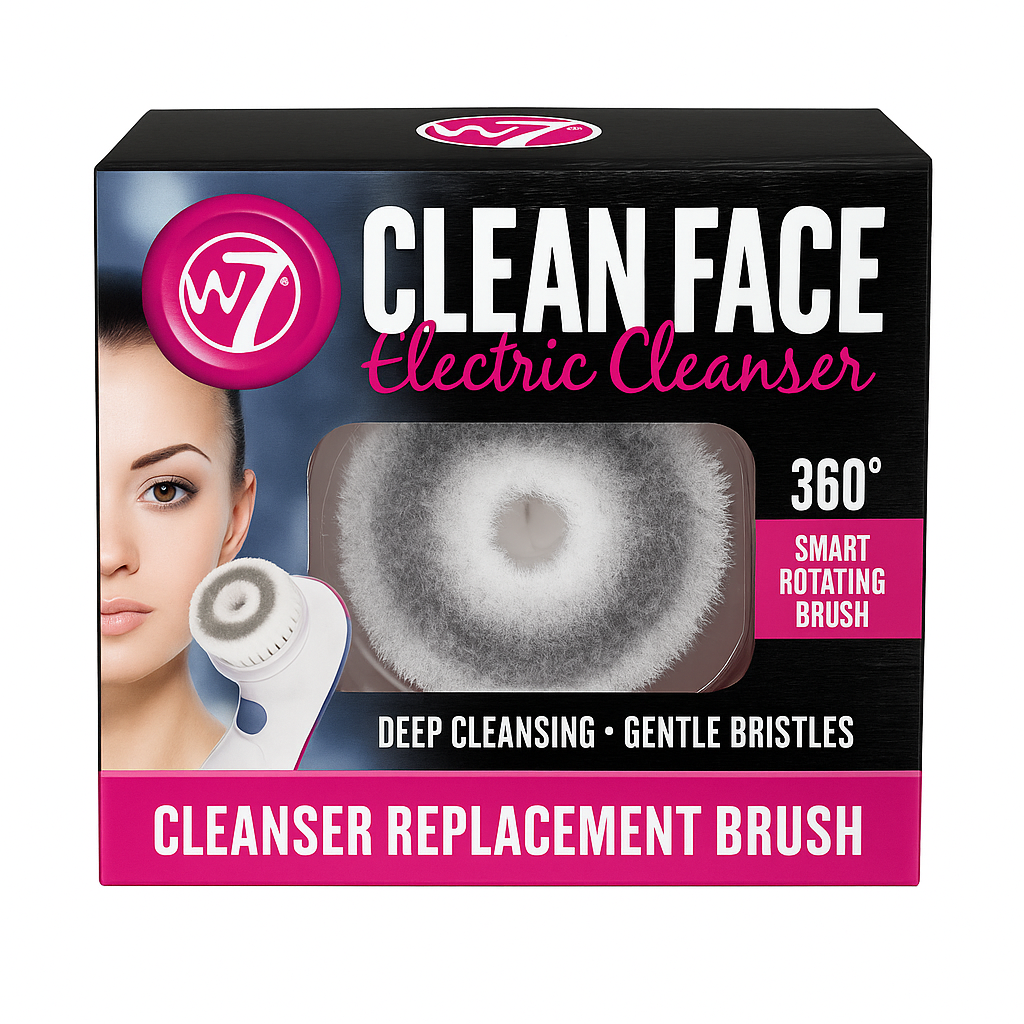 W7 Electric Face Cleanser Refill – Pink.