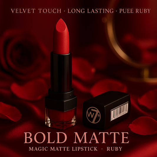 W7 Magic Matte Lipstick – Ruby